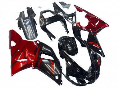 Cheap 1998-1999 Yamaha YZF 1000 R1 Motorcycle Fairings - Glossy Black Red Canada