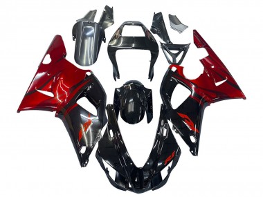 Cheap 1998-1999 Yamaha YZF 1000 R1 Motorcycle Fairings - Glossy Black Red Canada