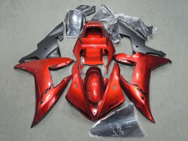 Cheap 2002-2003 Yamaha YZF 1000 R1 Motorcycle Fairing - Red Matte Black Canada