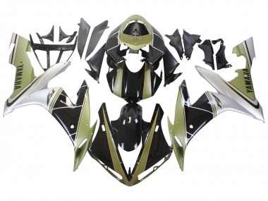 Cheap 2004-2006 Yamaha YZF 1000 R1 Motorcycle Fairings - Light Gold White Glossy Black Canada