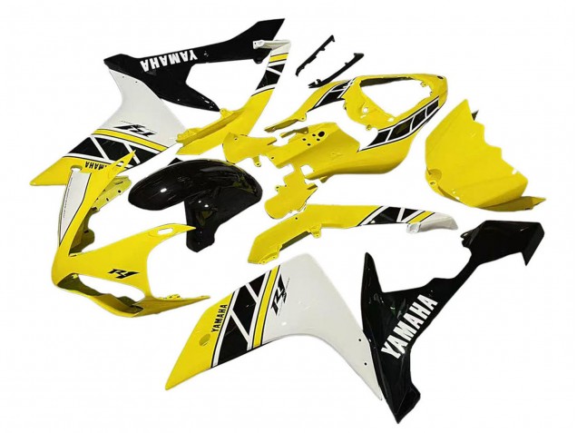 2007-2008 Yamaha YZF 1000 R1 Motorcycle Fairing - Yellow White Black Canada