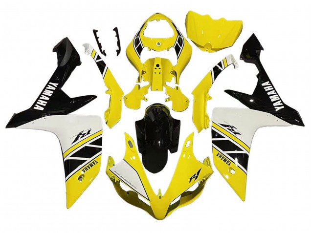 2007-2008 Yamaha YZF 1000 R1 Motorcycle Fairing - Yellow White Black Canada