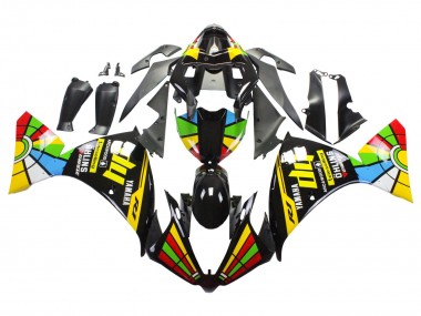 Cheap 2012-2014 Yamaha YZF 1000 R1 Motorcycle Fairings - Glossy Black Yellow Green Blue Red Color Wheel Canada