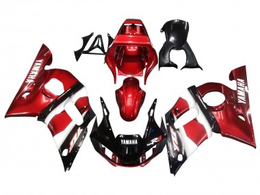 Cheap 1998-2002 Yamaha YZF 600 R6 Motorcycle Fairings - Red White Glossy Black Canada