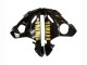 2003-2004 Yamaha YZF R6 Motorcycle Fairings - Glossy Black Matte Black Gold Decals Canada