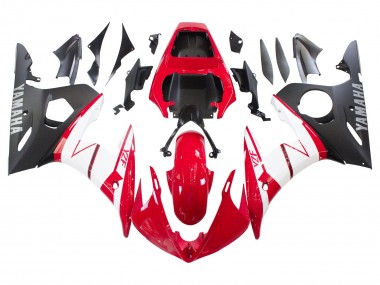 Cheap 2003-2004 Yamaha YZF R6 Motorcycle Fairings - Red White Matte Black Canada