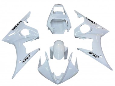 Cheap 2003-2004 Yamaha YZF R6 Motorcycle Fairings - White Black Decals Canada
