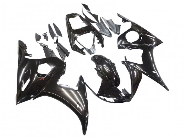 2003-2004 Yamaha YZF R6 Motorcycle Fairings - Glossy Black Canada