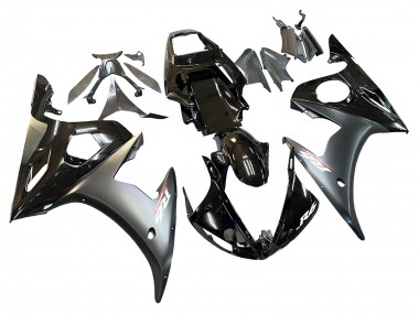 Cheap 2003-2004 Yamaha YZF R6 Motorcycle Fairings - Glossy Black Matte Black Gold Chameleon Canada