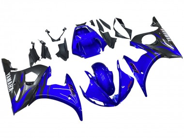 Cheap 2005 Yamaha YZF 600 R6 Motorcycle Fairings - Glossy Blue Black Canada