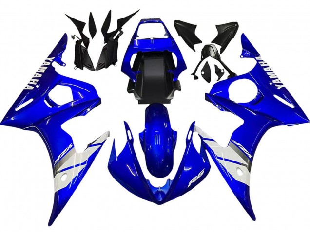 2005 Yamaha YZF 600 R6 Motorcycle Fairing - Blue White Canada