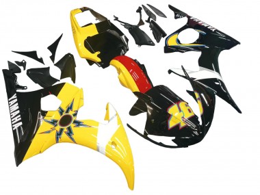 Cheap 2005 Yamaha YZF 600 R6 Motorcycle Fairings - Black Yellow Red 46 Canada