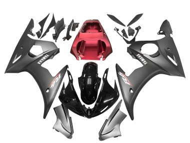 Cheap 2005 Yamaha YZF 600 R6 Motorcycle Fairings - Matte Black Glossy Black Grey Red Canada