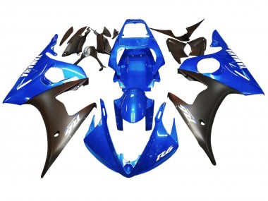 Cheap 2005 Yamaha YZF 600 R6 Motorcycle Fairings - Blue Matte Black Canada