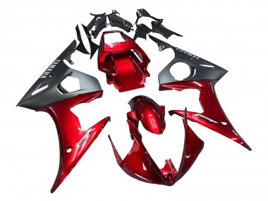 Cheap 2005 Yamaha YZF 600 R6 Motorcycle Fairing Kits - Red Matte Black Canada