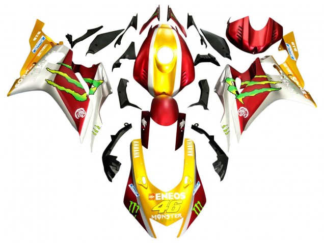 2017-2025 Yamaha YZF 600 R6 Motorcycle Fairings - Gold Red Green Monster Canada