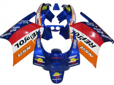 Cheap 1988-1989 Honda NSR250R Motorcycle Fairings - Orange White Red Blue Repsol Canada