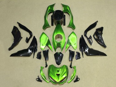 Cheap 2014-2019 Kawasaki Z1000 Motorcycle Fairings - Green Glossy Black Canada