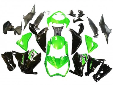 Cheap 2013-2018 Kawasaki Z800 Motorcycle Fairings - Green Glossy Black Canada