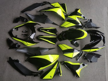 Cheap 2013-2018 Kawasaki Z800 Motorcycle Fairings - Glossy Black Neon Yellow Canada