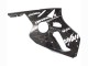 2000-2001 Kawasaki ZX12R Motorcycle Fairings - Glossy Black White Elf Snow Canada