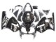 2000-2001 Kawasaki ZX12R Motorcycle Fairings - Glossy Black White Elf Snow Canada