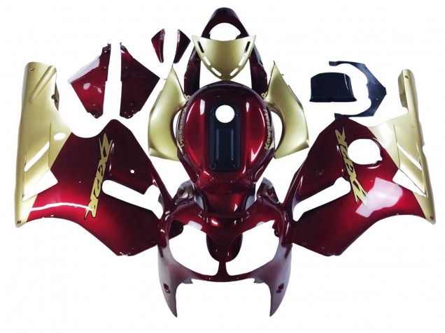 2000-2001 Kawasaki ZX12R Motorcycle Fairings - Red Gold Canada