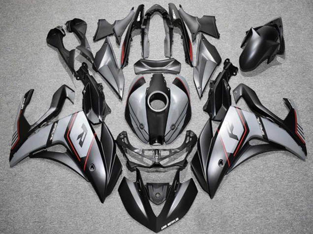 2015-2018 Yamaha YZF R3 Motorcycle Fairings - Nardo Grey Red Black Canada