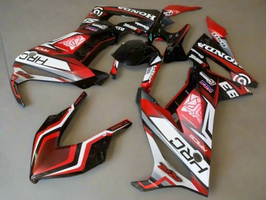 Cheap 2021-2023 Honda CBR650R Motorcycle Fairings - White Red Glossy Black HRC Canada