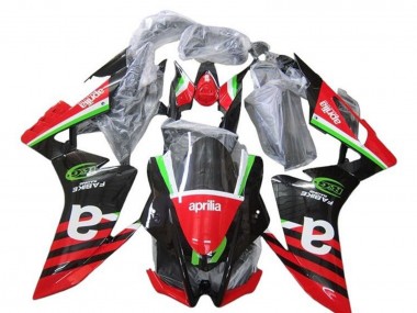 Cheap 2009-2015 Aprilia RSV4 1000 Motorcycle Fairings - Red Green Black Stripe Canada