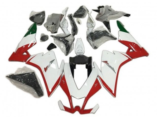 2009-2015 Aprilia RSV4 1000 Motorcycle Fairings - Red White Green Canada