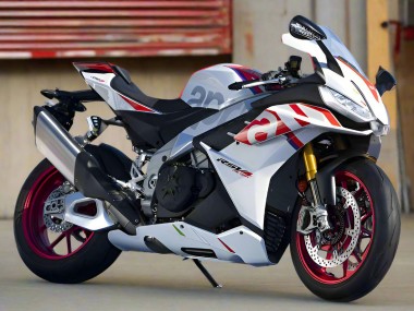 Cheap 2021-2024 Aprilia RSV4 1100 Motorcycle Fairings - White Red Blue Canada