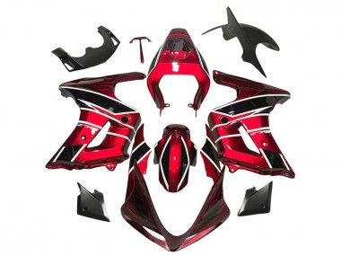 Cheap 2003-2013 Suzuki SV650 Motorcycle Fairings - Red Black White Stripe Canada