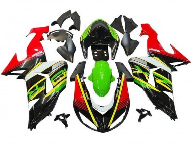 Cheap 2006-2007 Kawasaki ZX10R Motorcycle Fairings - Red Green Yellow Black Canada