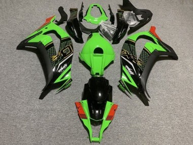 Cheap 2011-2015 Kawasaki ZX10R Motorcycle Fairings - Green Black Red Honeycomb Canada