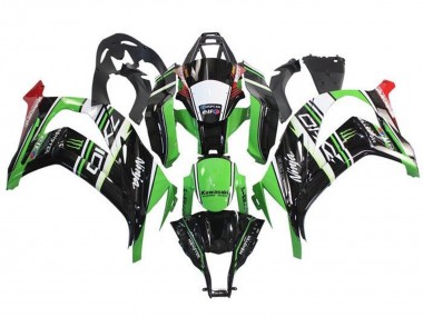 Cheap 2011-2015 Kawasaki ZX10R Motorcycle Fairings - Green Black White Red Stripe Monster Canada