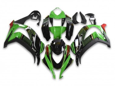 Cheap 2016-2020 Kawasaki ZX10R Motorcycle Fairings - Green Glossy Black Red Honeycomb Canada