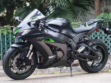 Cheap 2016-2020 Kawasaki ZX10R Motorcycle Fairings - Matte Black Green Silver Canada