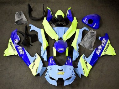 Cheap 2021-2025 Kawasaki ZX10R Motorcycle Fairings - Blue Yellow GYTR 46 Canada