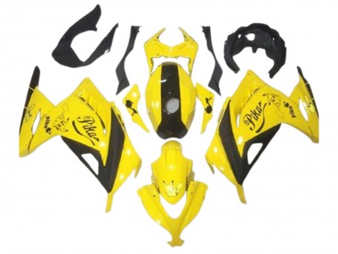 Cheap 2013-2017 Kawasaki EX300 Motorcycle Fairings - Yellow Black Pikachu Canada