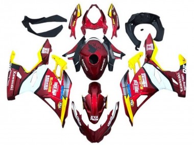 Cheap 2018-2024 Kawasaki Ninja 400 Motorcycle Fairings - Red Yellow White Blue Eva Racing Canada