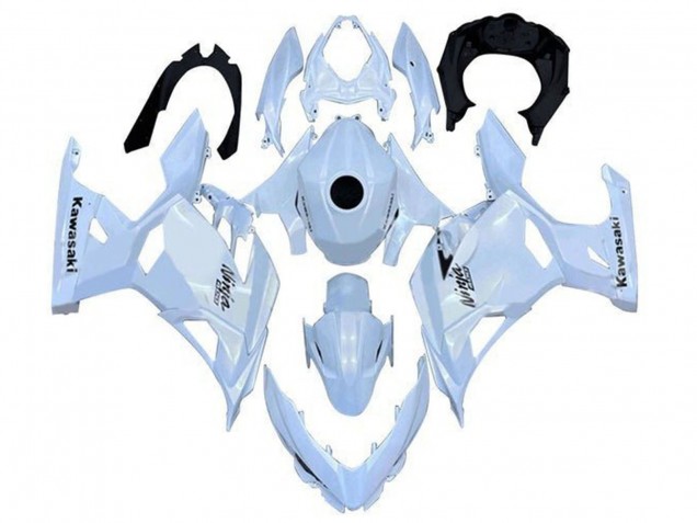 2018-2024 Kawasaki Ninja 400 Motorcycle Fairings - Pearl White Canada