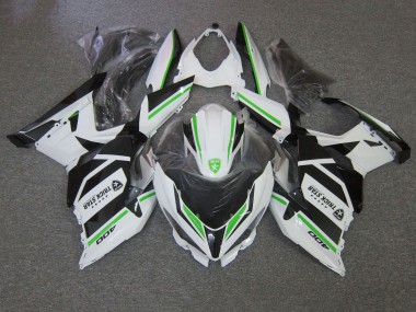 Cheap 2018-2024 Kawasaki Ninja 400 Motorcycle Fairings - White Green Black Trick Star Canada