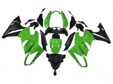 Cheap 2009-2011 Kawasaki Ninja 650 EX650 Motorcycle Fairings - Green Matte Black Canada