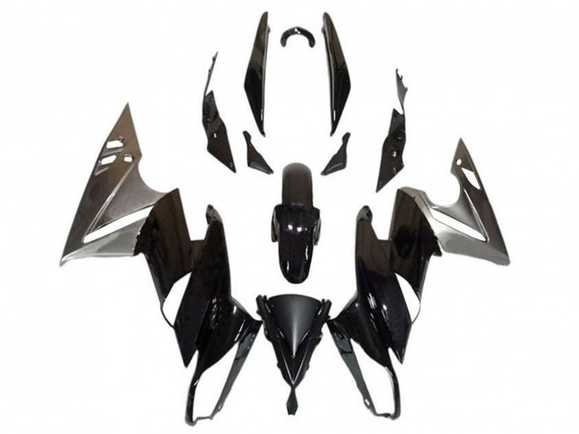 2009-2011 Kawasaki Ninja 650 EX650 Motorcycle Fairings - Glossy Black Silver Canada