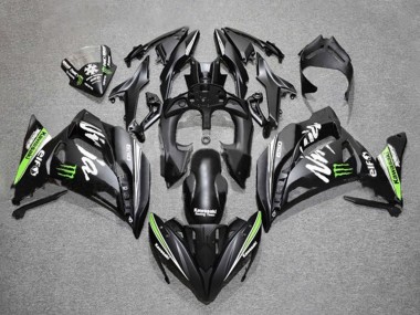 Cheap 2017-2019 Kawasaki Ninja 650 EX650 Motorcycle Fairings - Matte Black Green White Monster Canada