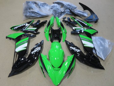 Cheap 2017-2019 Kawasaki Ninja 650 EX650 Motorcycle Fairings - Green White Glossy Black Canada
