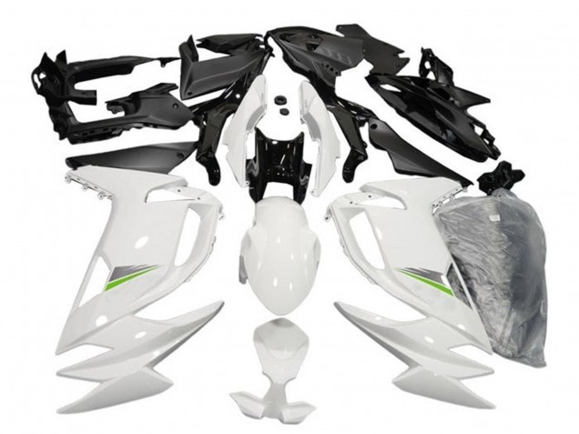 2020-2025 Kawasaki Ninja 650 EX650 Motorcycle Fairings - Glossy White Green Canada