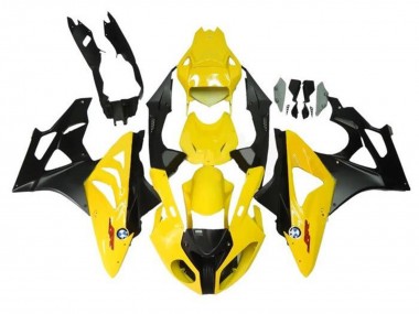 Cheap 2009-2014 BMW S1000RR Motorcycle Fairings - Yellow Matte Black Canada