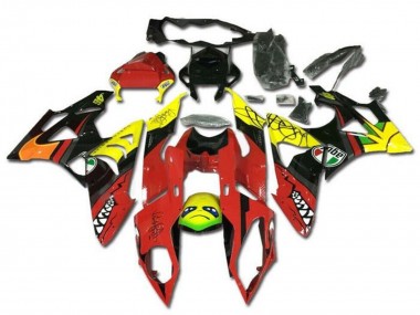 Cheap 2009-2014 BMW S1000RR Motorcycle Fairings - Yellow Red Black Shark Canada